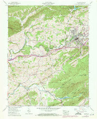 Marion Virginia Historical topographic map, 1:24000 scale, 7.5 X 7.5 Minute, Year 1958