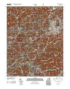 Marion Virginia Historical topographic map, 1:24000 scale, 7.5 X 7.5 Minute, Year 2011