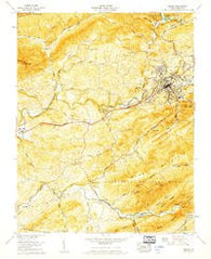 Marion Virginia Historical topographic map, 1:24000 scale, 7.5 X 7.5 Minute, Year 1958
