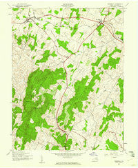 Marshall Virginia Historical topographic map, 1:24000 scale, 7.5 X 7.5 Minute, Year 1943