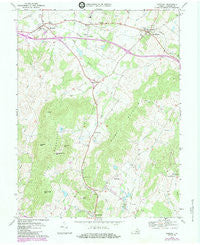 Marshall Virginia Historical topographic map, 1:24000 scale, 7.5 X 7.5 Minute, Year 1970