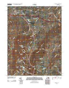 Marshall Virginia Historical topographic map, 1:24000 scale, 7.5 X 7.5 Minute, Year 2010