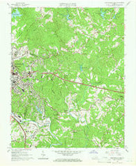 Martinsville East Virginia Historical topographic map, 1:24000 scale, 7.5 X 7.5 Minute, Year 1964