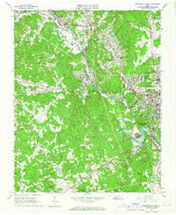 Martinsville West Virginia Historical topographic map, 1:24000 scale, 7.5 X 7.5 Minute, Year 1965