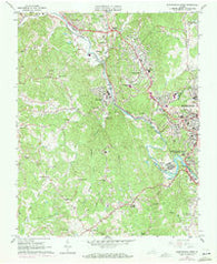 Martinsville West Virginia Historical topographic map, 1:24000 scale, 7.5 X 7.5 Minute, Year 1965
