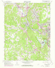 Martinsville West Virginia Historical topographic map, 1:24000 scale, 7.5 X 7.5 Minute, Year 1965