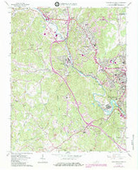 Martinsville West Virginia Historical topographic map, 1:24000 scale, 7.5 X 7.5 Minute, Year 1965