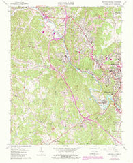 Martinsville West Virginia Historical topographic map, 1:24000 scale, 7.5 X 7.5 Minute, Year 1965