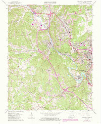 Martinsville West Virginia Historical topographic map, 1:24000 scale, 7.5 X 7.5 Minute, Year 1965