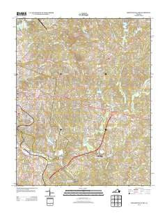 Martinsville East Virginia Historical topographic map, 1:24000 scale, 7.5 X 7.5 Minute, Year 2013