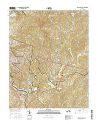 Martinsville East Virginia Current topographic map, 1:24000 scale, 7.5 X 7.5 Minute, Year 2016