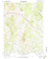 Massies Corner Virginia Historical topographic map, 1:24000 scale, 7.5 X 7.5 Minute, Year 1971
