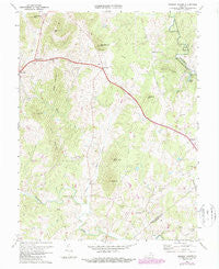 Massies Corner Virginia Historical topographic map, 1:24000 scale, 7.5 X 7.5 Minute, Year 1971