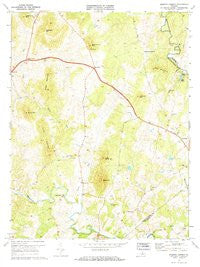 Massies Corner Virginia Historical topographic map, 1:24000 scale, 7.5 X 7.5 Minute, Year 1971