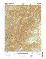 Massies Mill Virginia Current topographic map, 1:24000 scale, 7.5 X 7.5 Minute, Year 2016