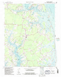 Mathews Virginia Historical topographic map, 1:24000 scale, 7.5 X 7.5 Minute, Year 1965