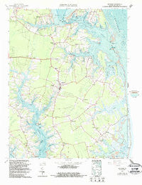 Mathews Virginia Historical topographic map, 1:24000 scale, 7.5 X 7.5 Minute, Year 1965