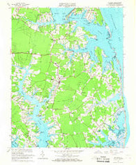 Mathews Virginia Historical topographic map, 1:24000 scale, 7.5 X 7.5 Minute, Year 1965