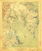 Mathews Virginia Historical topographic map, 1:62500 scale, 15 X 15 Minute, Year 1917