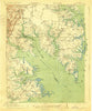 Mathews Virginia Historical topographic map, 1:62500 scale, 15 X 15 Minute, Year 1917