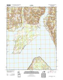Mathias Point Virginia Historical topographic map, 1:24000 scale, 7.5 X 7.5 Minute, Year 2013
