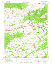 Max Meadows Virginia Historical topographic map, 1:24000 scale, 7.5 X 7.5 Minute, Year 1965