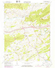 Max Meadows Virginia Historical topographic map, 1:24000 scale, 7.5 X 7.5 Minute, Year 1965