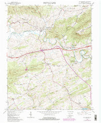 Max Meadows Virginia Historical topographic map, 1:24000 scale, 7.5 X 7.5 Minute, Year 1965
