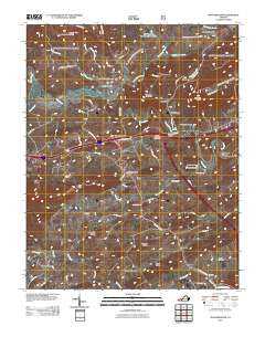 Max Meadows Virginia Historical topographic map, 1:24000 scale, 7.5 X 7.5 Minute, Year 2011