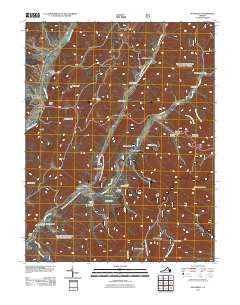 McDowell Virginia Historical topographic map, 1:24000 scale, 7.5 X 7.5 Minute, Year 2011