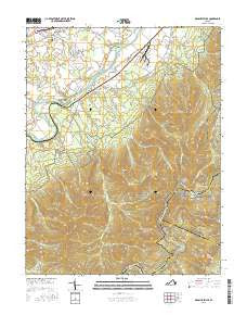 McGaheysville Virginia Current topographic map, 1:24000 scale, 7.5 X 7.5 Minute, Year 2016