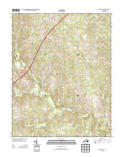 McKenney Virginia Historical topographic map, 1:24000 scale, 7.5 X 7.5 Minute, Year 2013