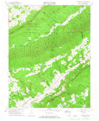 Mc Donalds Mill Virginia Historical topographic map, 1:24000 scale, 7.5 X 7.5 Minute, Year 1965