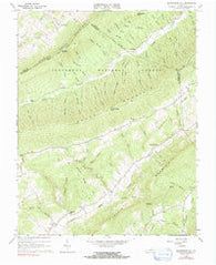 Mc Donalds Mill Virginia Historical topographic map, 1:24000 scale, 7.5 X 7.5 Minute, Year 1965