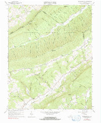 Mc Donalds Mill Virginia Historical topographic map, 1:24000 scale, 7.5 X 7.5 Minute, Year 1965