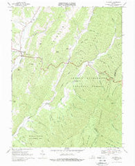 Mc Dowell Virginia Historical topographic map, 1:24000 scale, 7.5 X 7.5 Minute, Year 1969