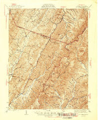 Mc Dowell Virginia Historical topographic map, 1:62500 scale, 15 X 15 Minute, Year 1946