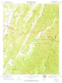 Mc Dowell Virginia Historical topographic map, 1:24000 scale, 7.5 X 7.5 Minute, Year 1969