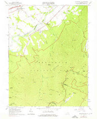 Mc Gaheysville Virginia Historical topographic map, 1:24000 scale, 7.5 X 7.5 Minute, Year 1965