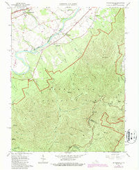 Mc Gaheysville Virginia Historical topographic map, 1:24000 scale, 7.5 X 7.5 Minute, Year 1965