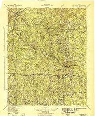 Mc Kenney Virginia Historical topographic map, 1:62500 scale, 15 X 15 Minute, Year 1943