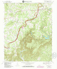 Meadows of Dan Virginia Historical topographic map, 1:24000 scale, 7.5 X 7.5 Minute, Year 1968