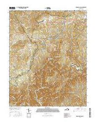 Meadows of Dan Virginia Current topographic map, 1:24000 scale, 7.5 X 7.5 Minute, Year 2016