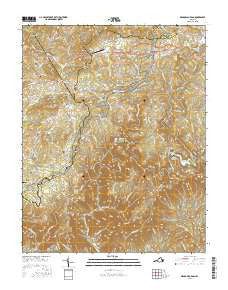 Meadows of Dan Virginia Current topographic map, 1:24000 scale, 7.5 X 7.5 Minute, Year 2016