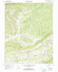Mechanicsburg Virginia Historical topographic map, 1:24000 scale, 7.5 X 7.5 Minute, Year 1965