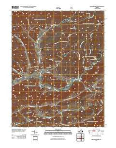 Mechanicsburg Virginia Historical topographic map, 1:24000 scale, 7.5 X 7.5 Minute, Year 2011