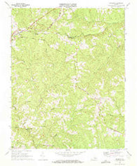 Meherrin Virginia Historical topographic map, 1:24000 scale, 7.5 X 7.5 Minute, Year 1968