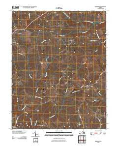 Meherrin Virginia Historical topographic map, 1:24000 scale, 7.5 X 7.5 Minute, Year 2010