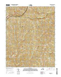 Meherrin Virginia Current topographic map, 1:24000 scale, 7.5 X 7.5 Minute, Year 2016