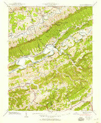Mendota Virginia Historical topographic map, 1:24000 scale, 7.5 X 7.5 Minute, Year 1938